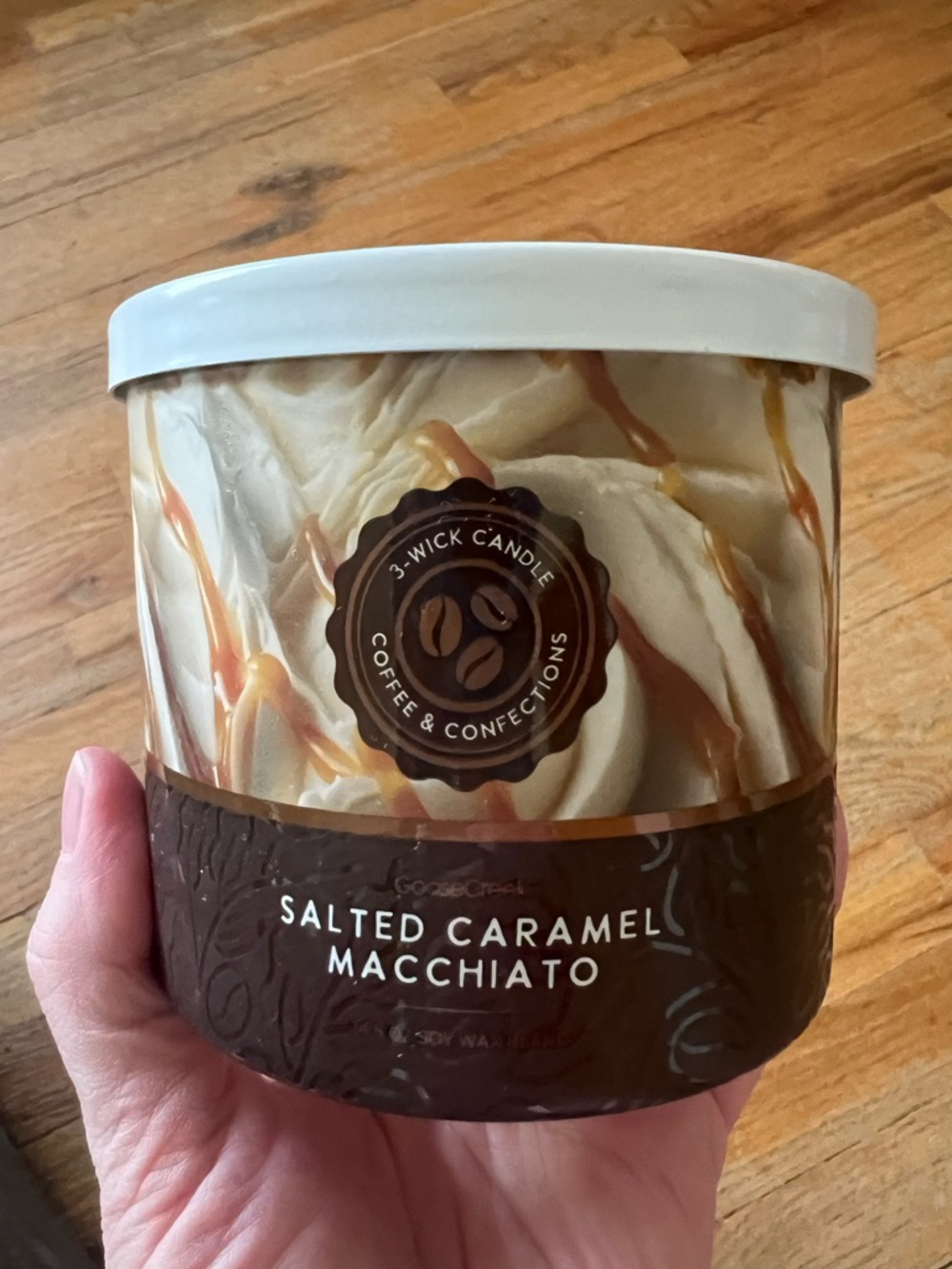 Goose Creek Salted Caramel Macchiato 3-Wick Candle 14.5 oz